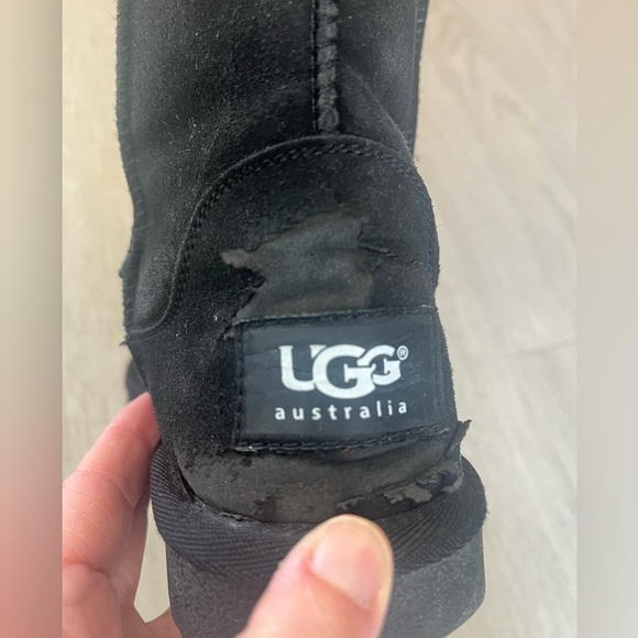 UGG Australia TALL Boot Womens Classic Black Suede Size US 7 Casual Pull On - Picture 10 of 10